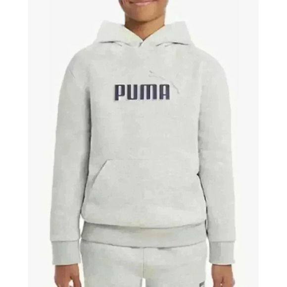 PUMA Youth Boy's‎ Fleece Logo Hoodie Sweatshirt - Picture 1 of 6